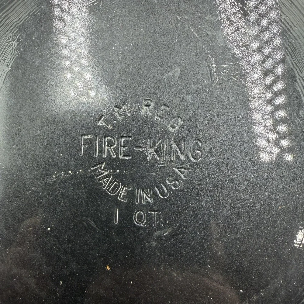 Vintage Fire-King Anchor Hocking Clear‎ Glass 1 Q 1.5Qt Baking Dishes USA  Set 2